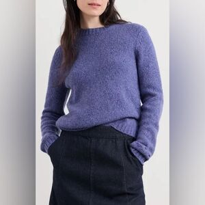 Stockholm sweater with V-neck from PetiteKnit, silk mohair yarn knit NWT sz med
